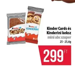 Kinder - Cards és ini keksz mini abc szuper