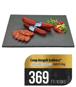 lángolt kolbász mini abc