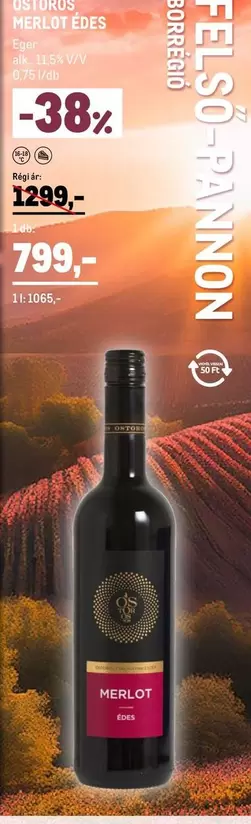 Felső-Ránnon Merlot Édes