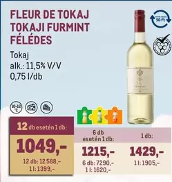 FLEUR DE TOKAJ TOKAJI FURMINT FÉLÉDES