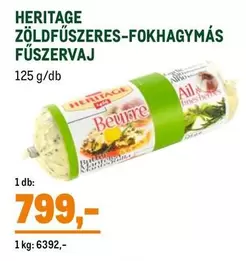 ZÖLD FŰSZERES-FOKHAGYMÁS FŰSZERVaj