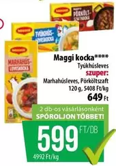 Maggi kocka Tyúkhúsleves, Marhahúsleves, Pörköltzaft