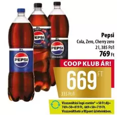 Cola, Zero, Cherry zero