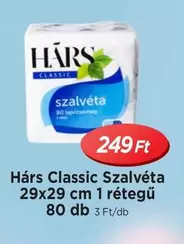 Classic Szalvéta 29x29 cm 1 rétegű 80 db