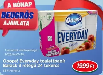 Everyday toalettpapír Barack 3 rétegű 24 tekercs