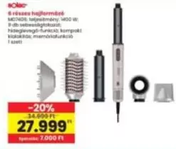 6 részes hajformázó