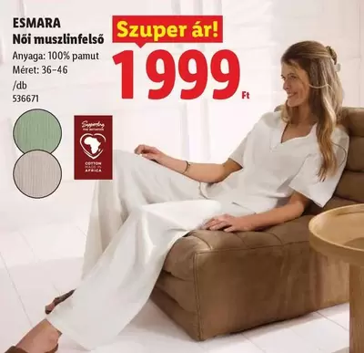 Női muszlinfelső /db 536671