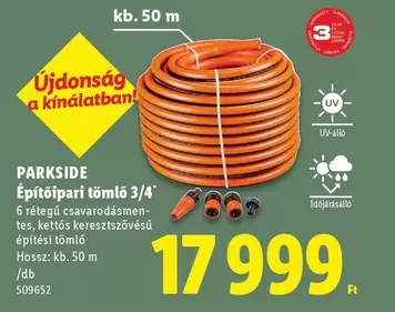 Építőipari tömlő 3/4"