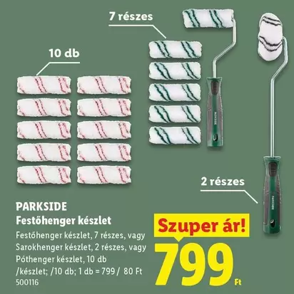 Festőhenger készlet, 7 részes, vagy Sarokhenger készlet, 2 részes, vagy Póthenger készlet, 10 db /készlet; /10 db; 1 db = 799/ 80 Ft 500116