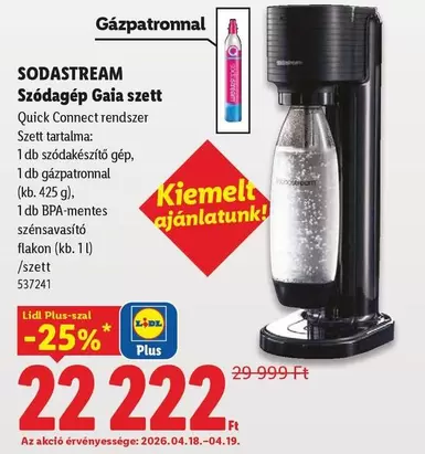 Sodastream - Szódagép Gaia szett Quick Connect rendszer