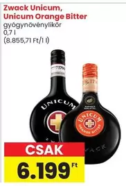 Unicum Orange Bitter gyógynövény likőr