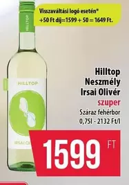Neszmély Irsai Olivér