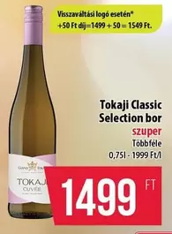 Tokaji Classic Selection bor