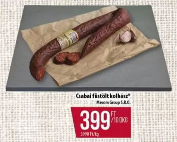 Csabai füstölt kolbász