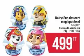 desszert meglepetéssel