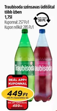 Traubisoda szénsavas üdítőital