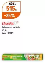 Frissentartó fólia