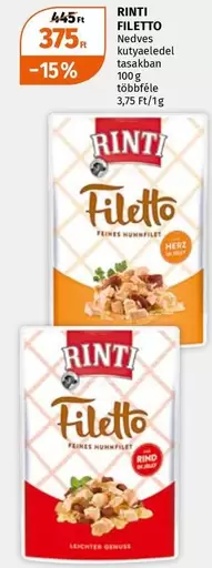 Filetto Nedves kutyaeledel tasakban