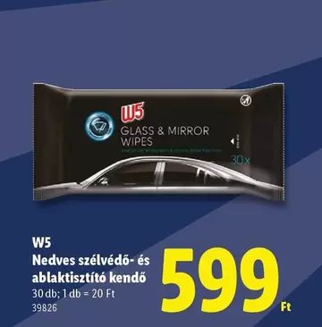 Nedves szélvédő- és ablaktisztító kendő 39826