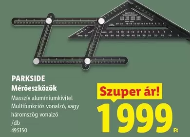 Mérőeszközök / Multifunkciós vonalzó, vagy háromszög vonalzó /db 495150