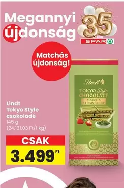 Lindt Tokyo Style csokoládé Matcha Strawberry