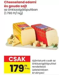 Cheeseland edami és gouda sajt