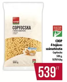 4 tojásos száraztészta