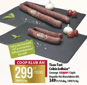 Tiszta-Tavi Csikós Kolbász