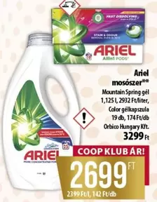 Ariel - mosószer Mountain Spring gél