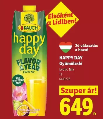 HAPPY DAY Gyümölcslé Exotic Mix