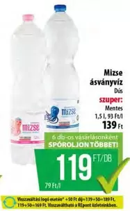 Mizse ásványvíz