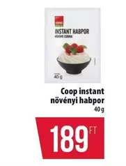 instant növényi habpor