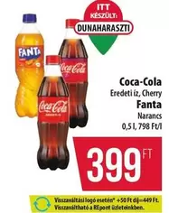 Coca Cola - Coca-Cola Eredeti Íz, Cherry Fanta Narancs