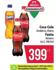 Coca Cola - Coca-Cola Eredeti íz, Cherry Fanta Narancs