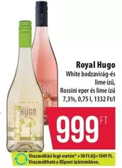 Royal Hugo White bodzavirág- és lime ízű