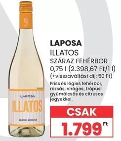 ILLATOS SZÁRAZ FEHÉR BÓR