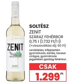 ZENIT SZÁRAZ FEHÉRBOR