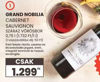 CABERNET SAUVIGNON SZÁRAZ VÖRÖSBOR