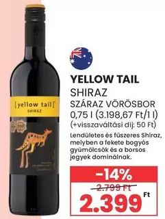 SHIRAZ SZÁRAZ VÖRÖSBOR