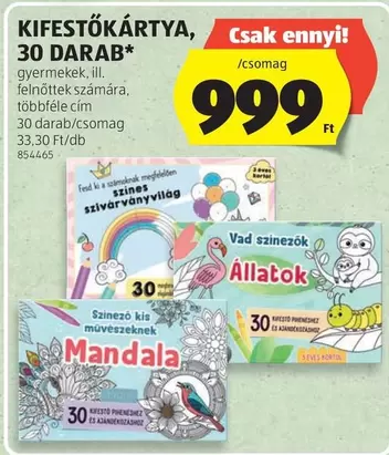 Mandala - Kifestőkönyv, 30 darab*