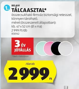 TÁLCAASZTAL*