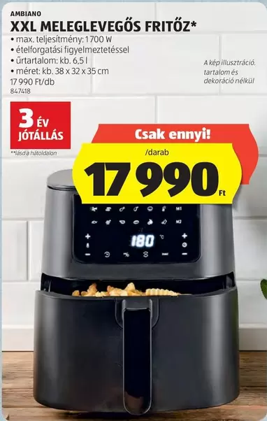 Xxl - XXL MELEGELEVŐS FRITŐZ*