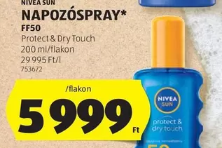 NAPOZÓSPRA Y* FF50 Protect & Dry Touch 200 ml/flakon 753672