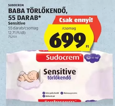 Sudocrem - BABA TÖRLŐKENDŐ, 55 DARAB*