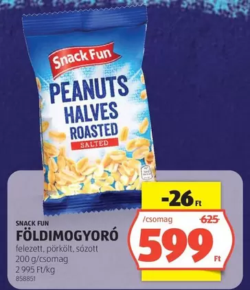 PEANUTS HALVES ROASTED SALTED