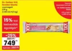 Xxl - Dr. Oetker XXL levetes teszta csomagok
