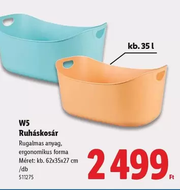 W5 Ruháskosár
