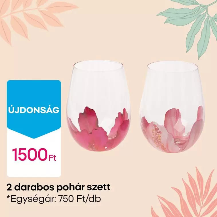 2 darabos pohár szett