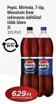 Pepsi, Mirinda, 7-Up, Mountain Dew szénsavas üdítőital