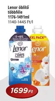 Xxl - Lenor öblítő többféle 1176-1491ml 1140-1445 Ft/l